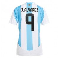 Argentinien Julian Alvarez #9 Fußballbekleidung Heimtrikot Damen Copa America 2024 Kurzarm